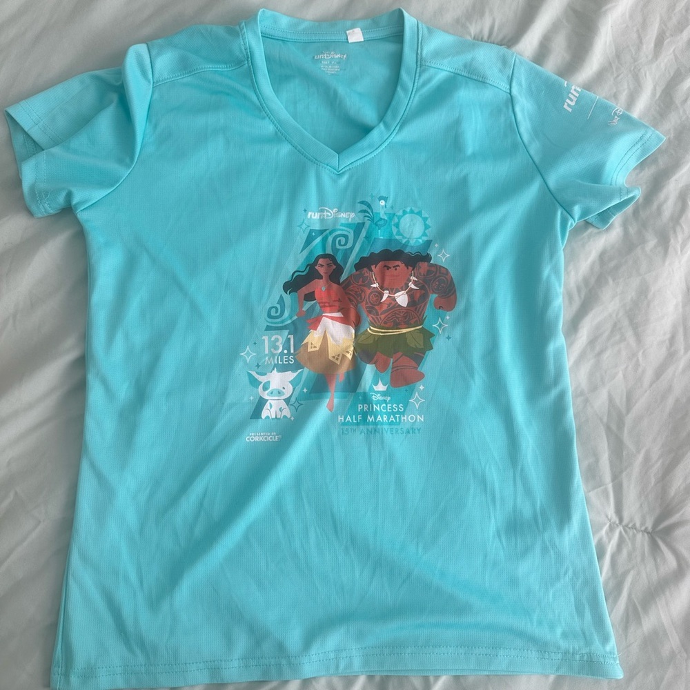 RunDisney 15th Anniversary Princess Half Shirt- Light Blue